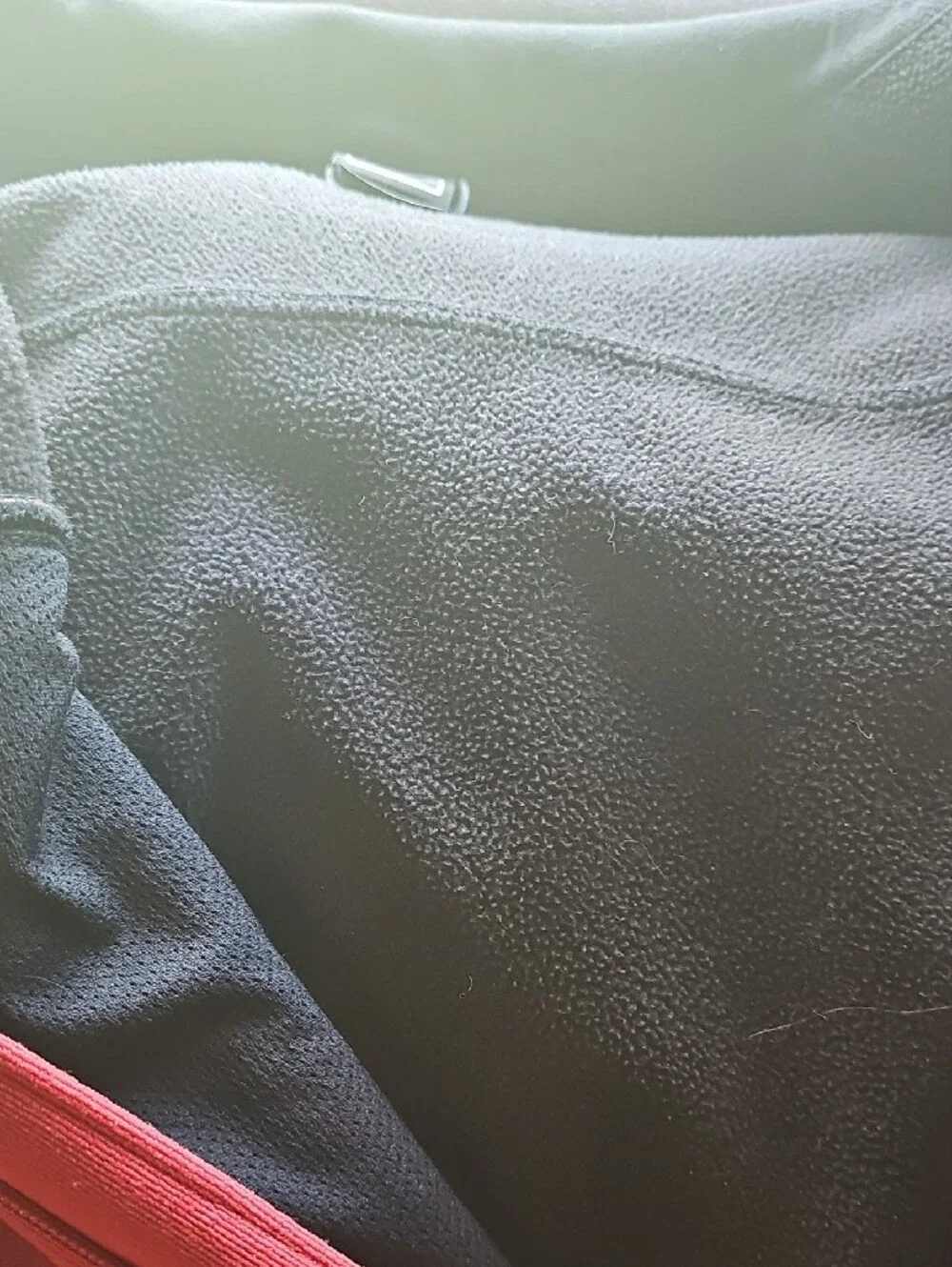 The North Face Men's Black & Red Colorblock Full-Zip Jacket XL